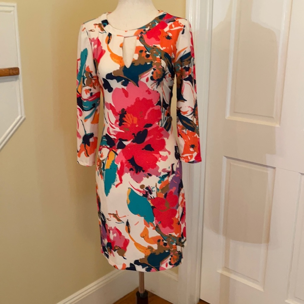Colourful abstract dress